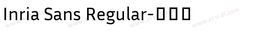 Inria Sans Regular字体转换